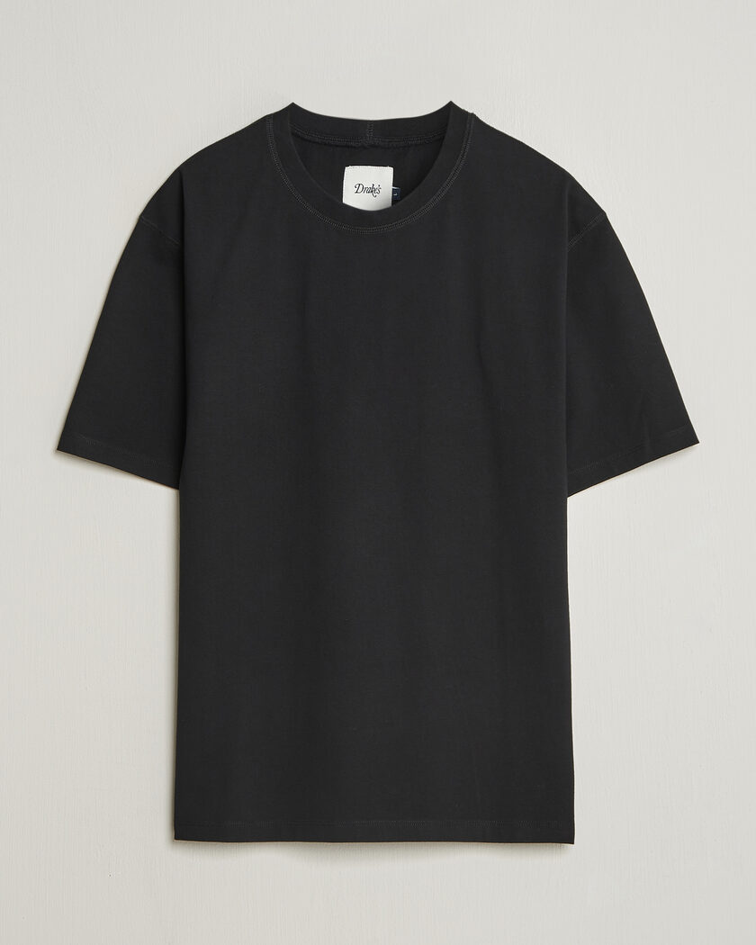 Zimmerli of Switzerland Pure Comfort Crew Neck T-shirt Black at
