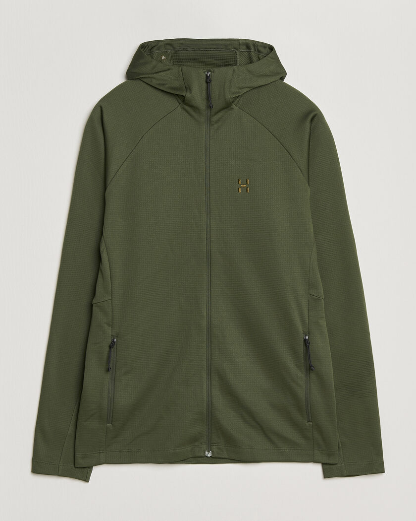 Haglöfs Korp Mid Fleece Hood Seaweed Green – Green