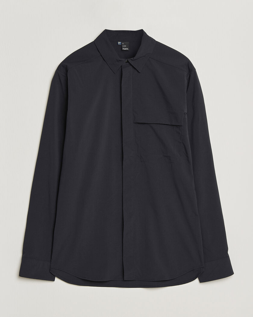 Auralee Super Light Wool Shirt Black at CareOfCarl.com