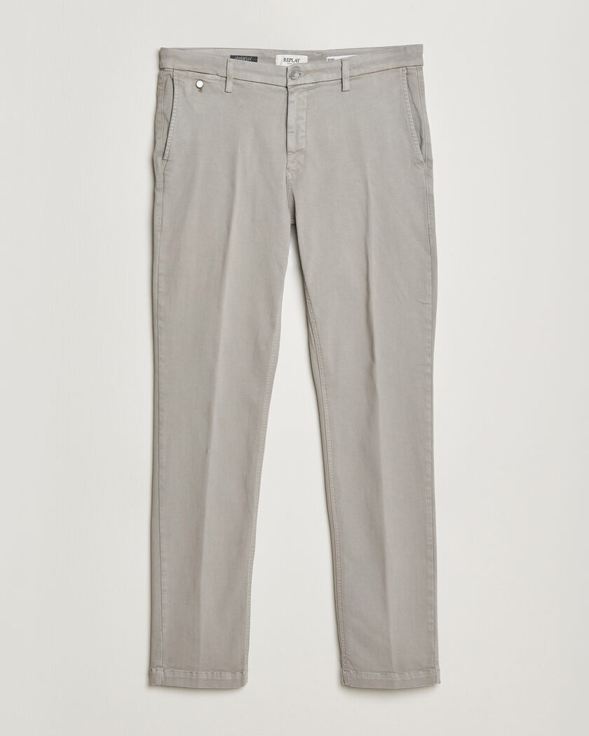 Replay Benni Hyperflex X-Lite Chinos Light Grey – Grey