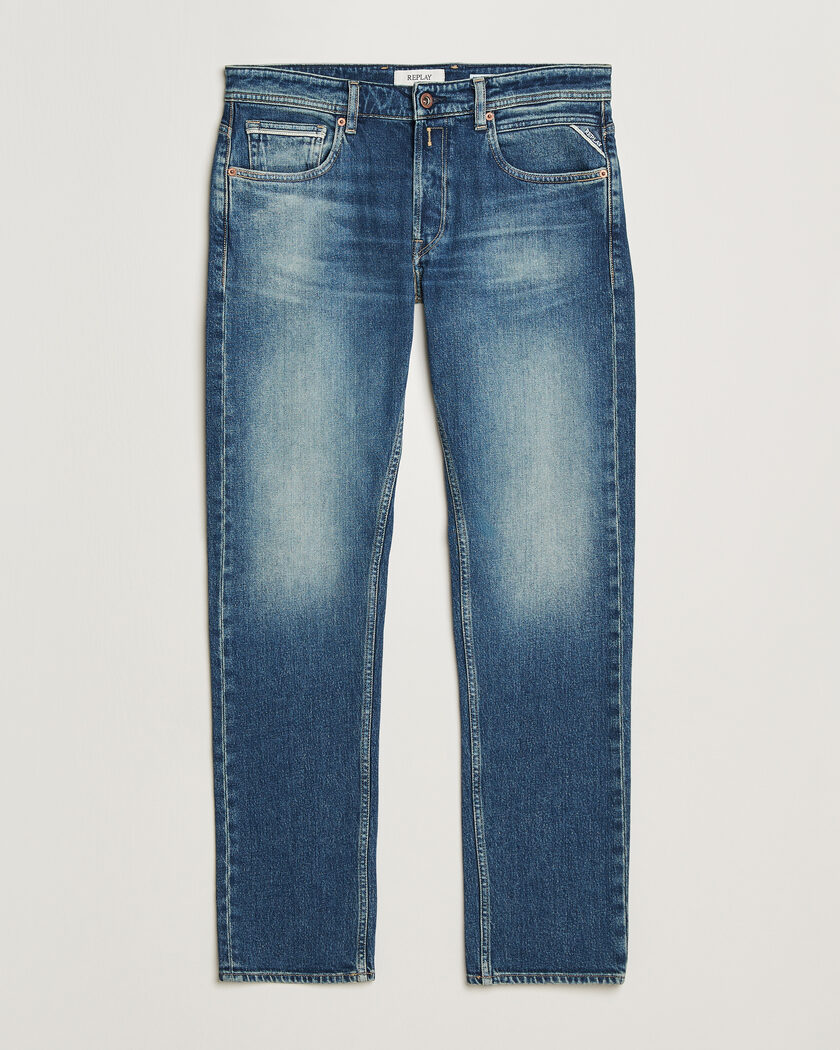Replay Grover Heritage Original Stretch Jeans Medium Blue – Blue