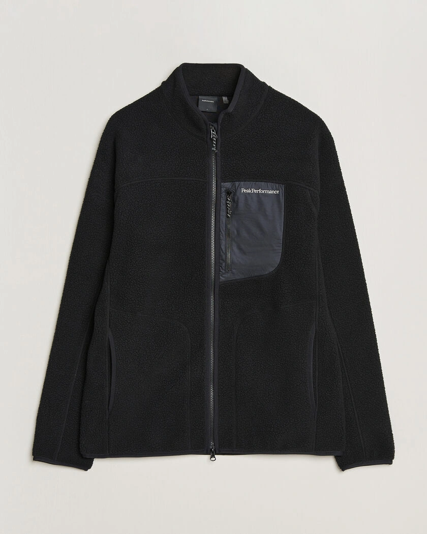 Peak Performance Nature Rush Pile Full Zip Black – Black