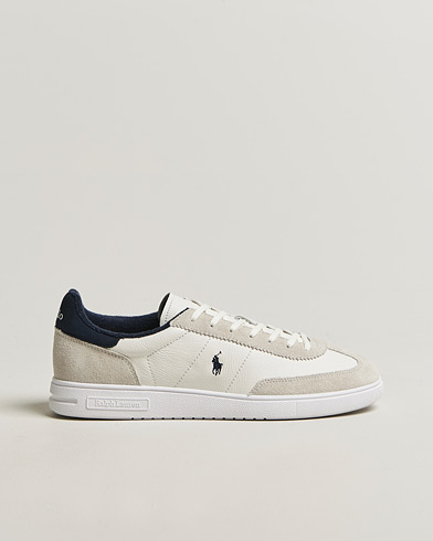 Polo Ralph Lauren Bedford Leather/Suede Sneakers White/Navy – White