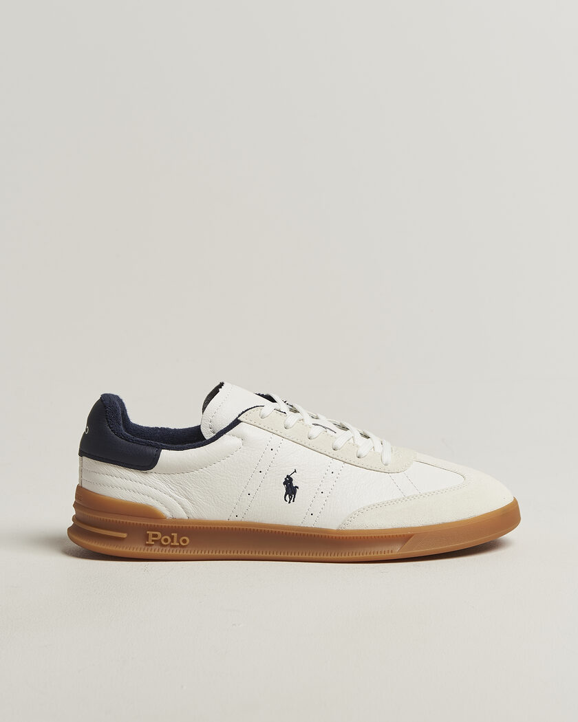 Polo Ralph Lauren Aera Leather Sneakers Deckwash White/Navy – White