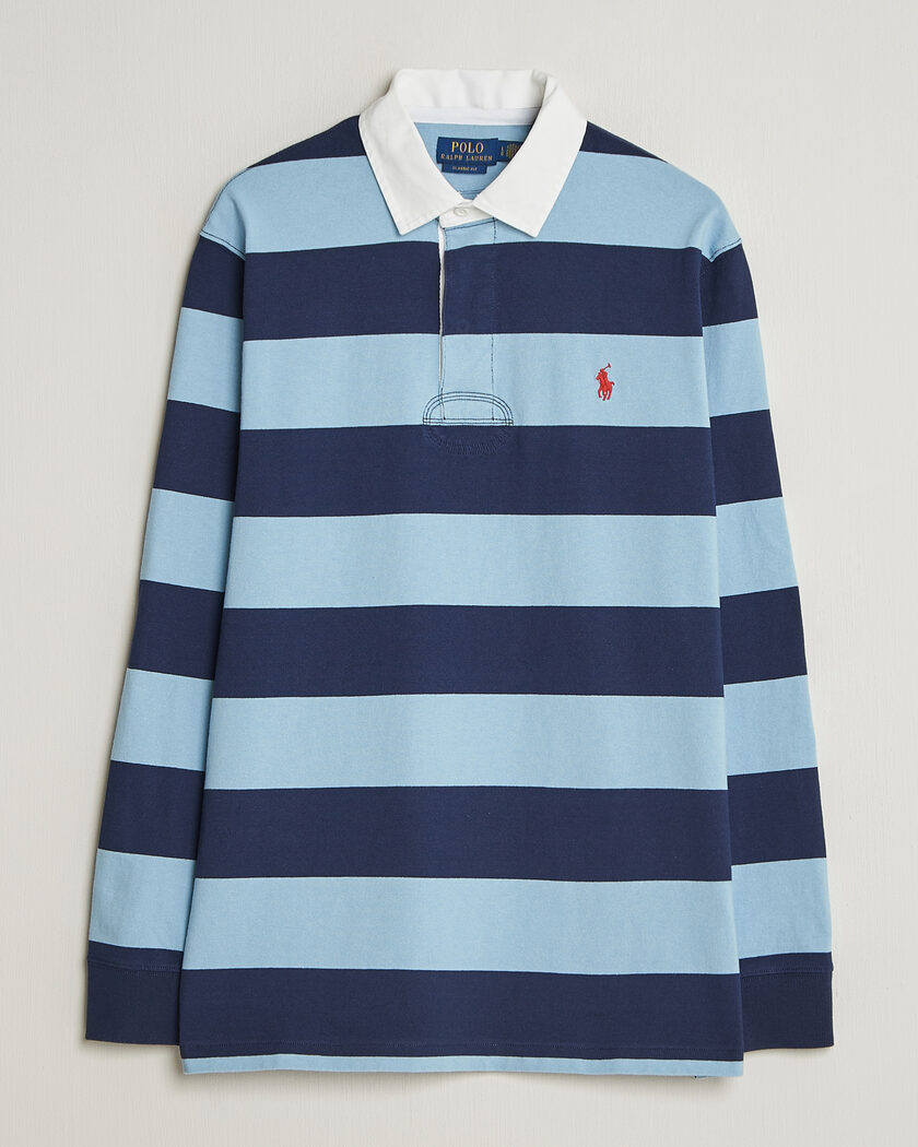 Polo Ralph Lauren Jersey Striped Rugger Navy/Green at CareOfCarl.com
