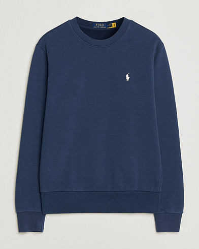 Polo Ralph Lauren Double Knit Center Logo Sweatshirt Aviator Navy