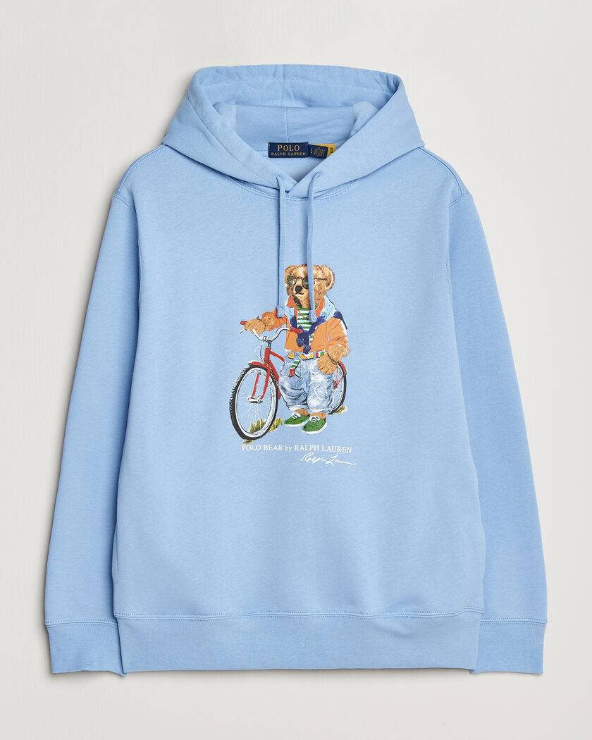 Polo Ralph Lauren Fleece Bear Hoodie Austin Blue – Blue