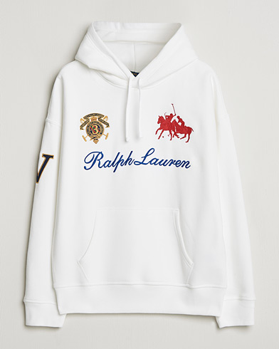 Polo Ralph Lauren RL Fleece Hoodie White at CareOfCarl.com