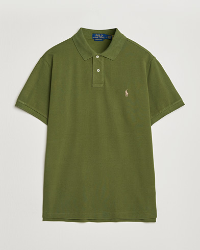 Polo Ralph Lauren Custom Slim Fit Polo Scotch Pine Heather at Polo Ralph Lauren Custom Slim Fit Polo Scotch Pine Heather at