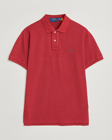 Fred Perry Pique Knitted Tipped Polo Oxblood at CareOfCarl.com