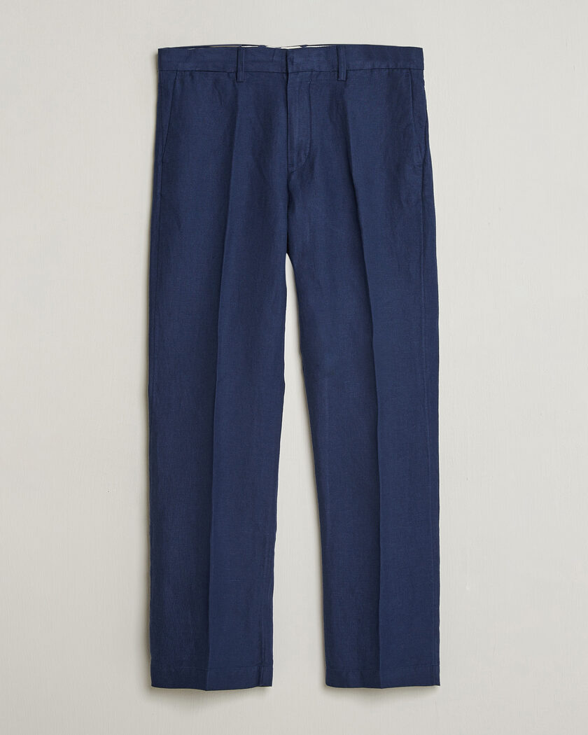 Polo Ralph Lauren Cotton Linen Pants Newport Navy – Blue