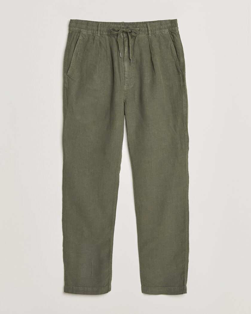 Incotex Regular Fit Comfort Cotton/Linen Trousers Dark Grey at