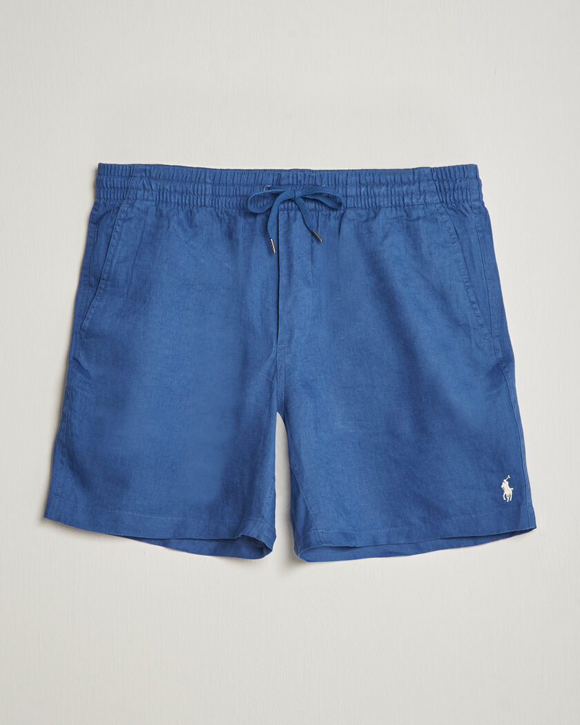 Polo Ralph Lauren Dyed Linen Shorts Dusty Azure – Blue