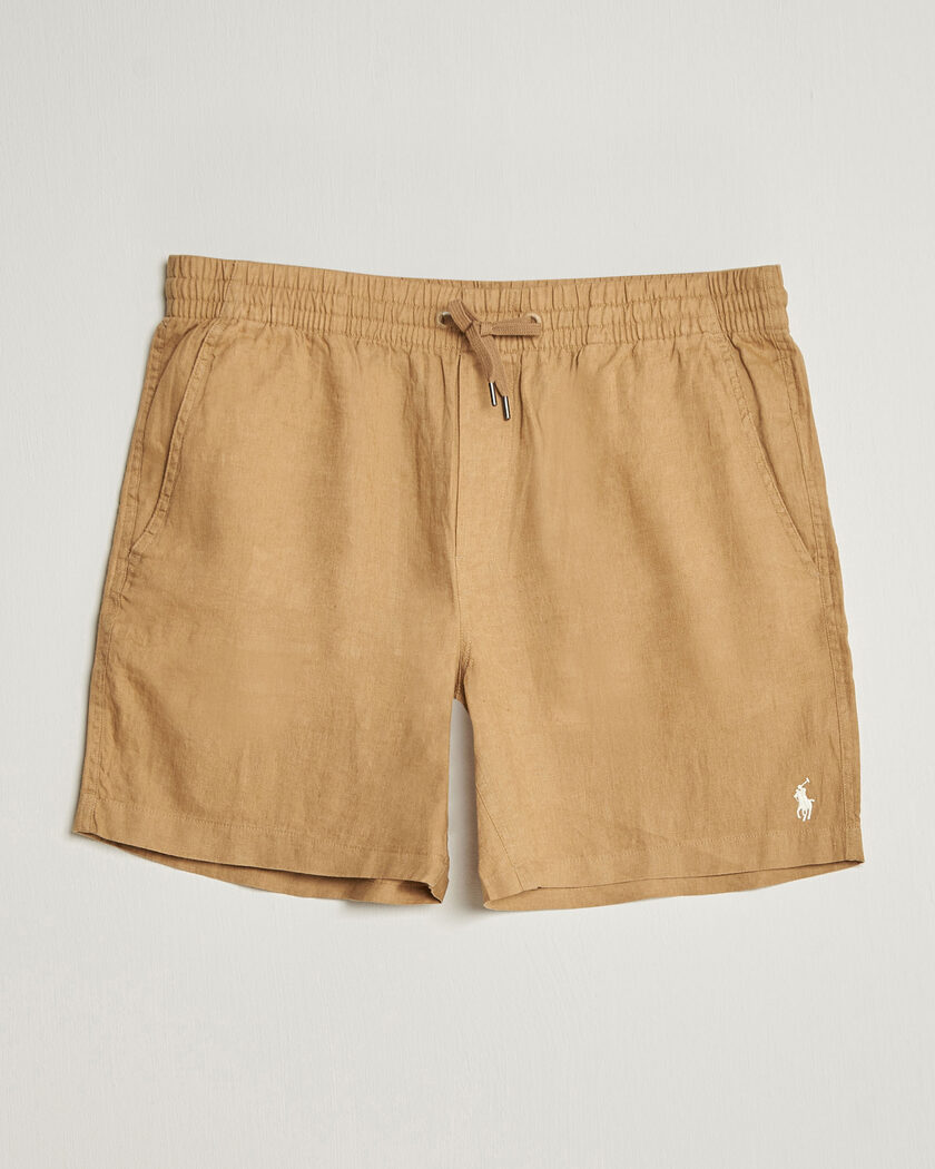Auralee Finx Linen Easy Shorts Ecru at CareOfCarl.com