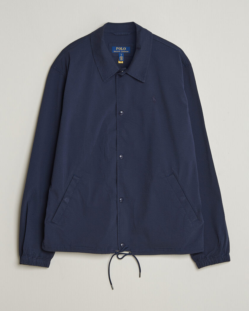 Polo Ralph Lauren Seersucker Windbreaker Jacket Newport Navy – Blue