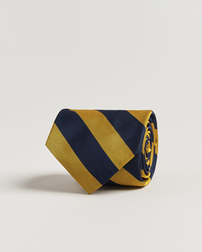 Polo Ralph Lauren Striped Club Tie Navy/Gold – Blue