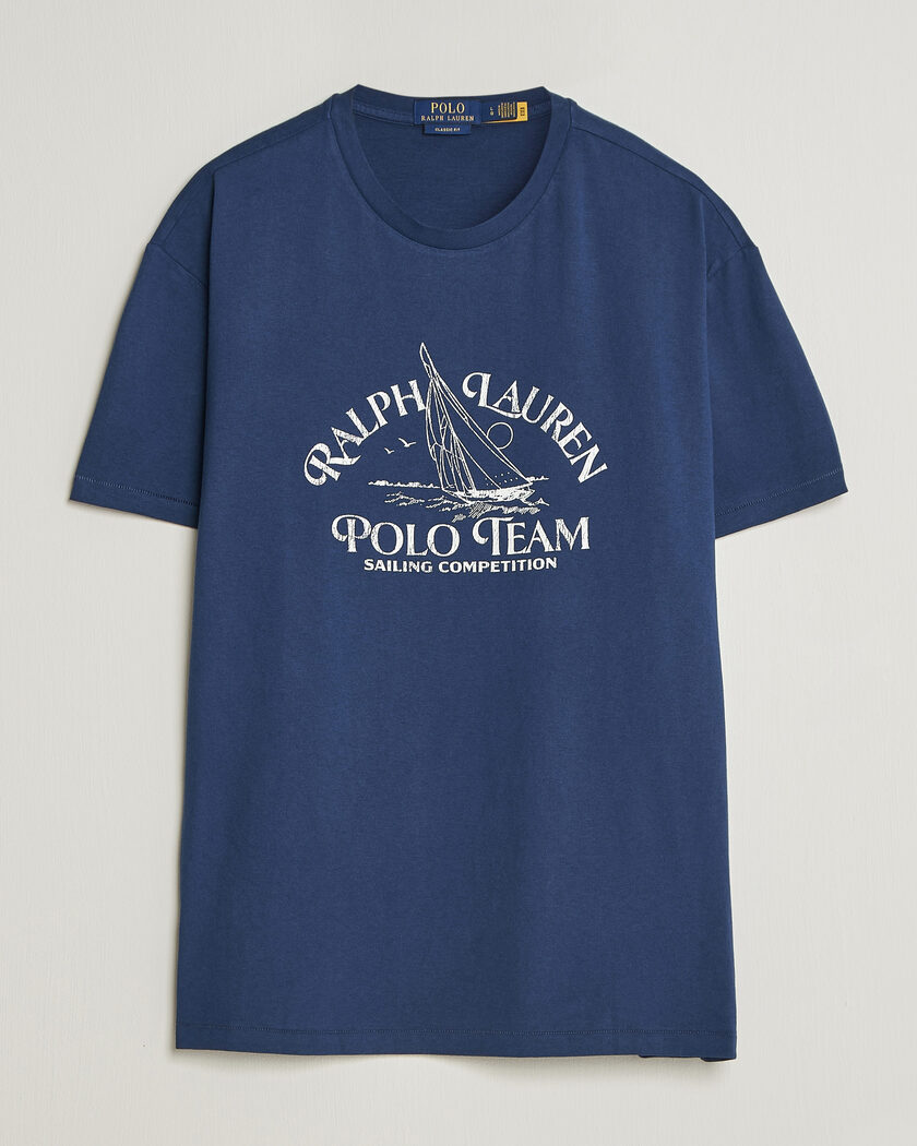 Moncler Lettering T-Shirt Navy at CareOfCarl.com