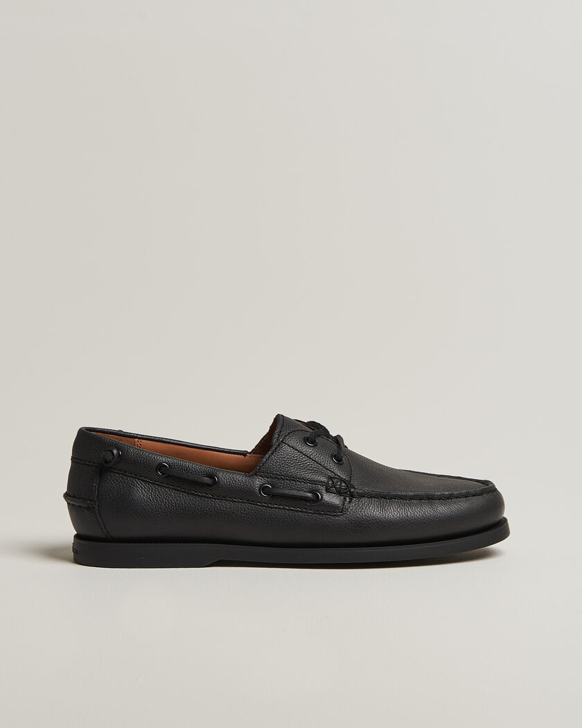 Polo Ralph Lauren Merton Boatshoe Triple Black – Black