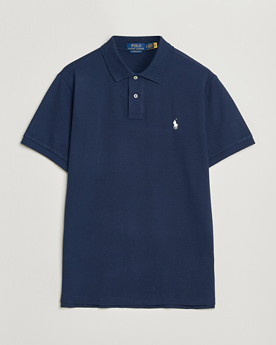 Polo Ralph Lauren Custom Slim Fit Polo Newport Navy at CareOfCarl.com