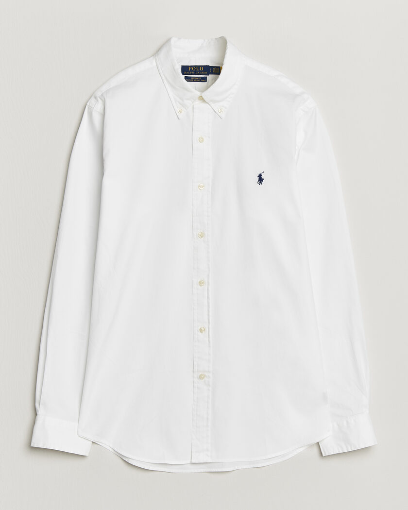 Polo Ralph Lauren Custom Fit Garment Twill Shirt White – White