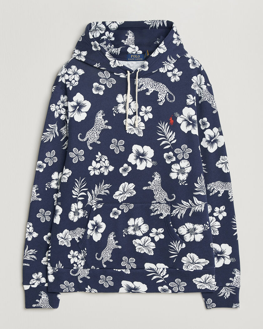 Polo Ralph Lauren Island Terry Hoodie Jaguar Tropical – Blue