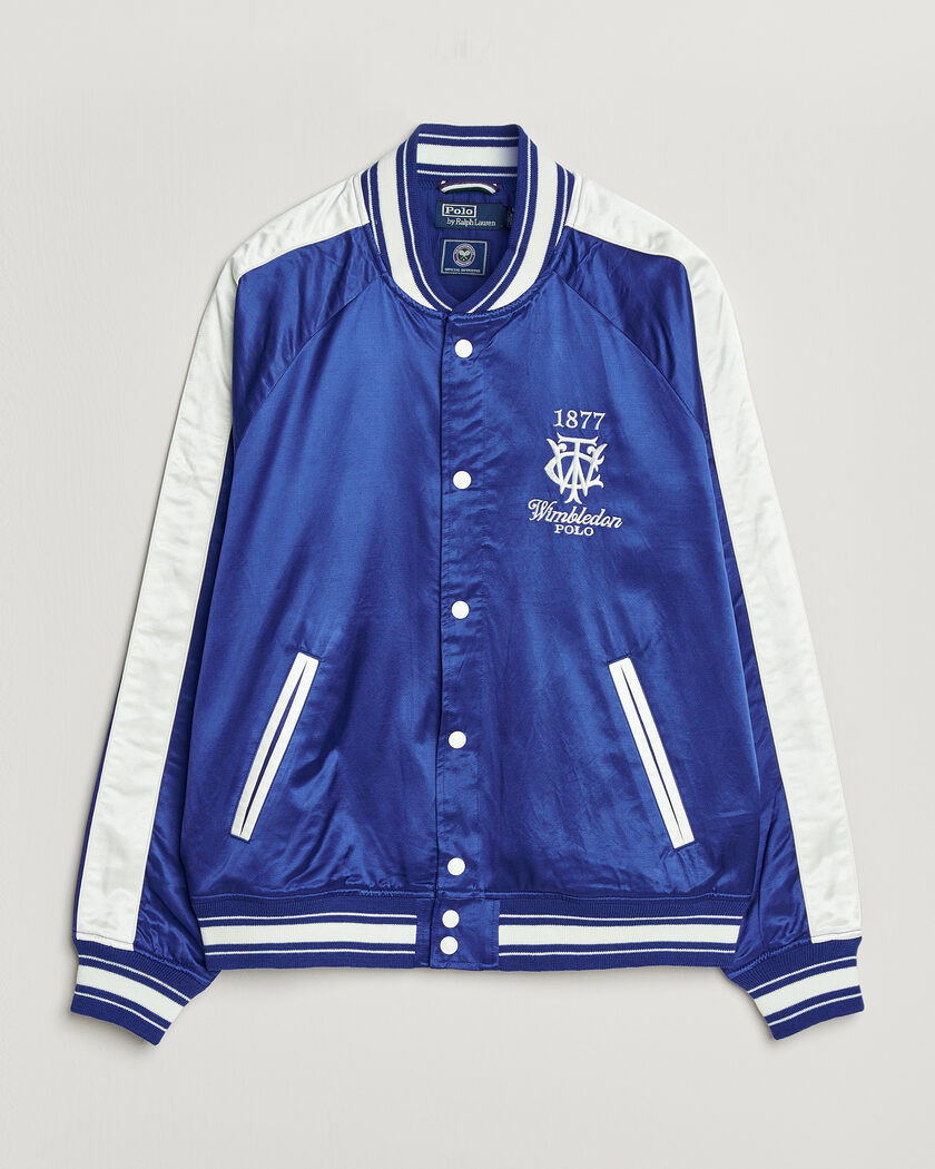 Fred Perry Textured Tennis Bomber Jacket Navy at CareOfCarl.com