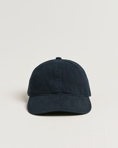 BOSS BLACK Zed Linen Cap Dark Blue at CareOfCarl.com