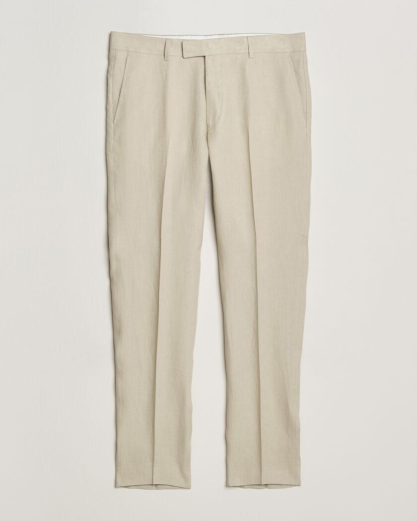 NN07 Kay Relaxed Fit Linen Trousers Oat at CareOfCarl.com