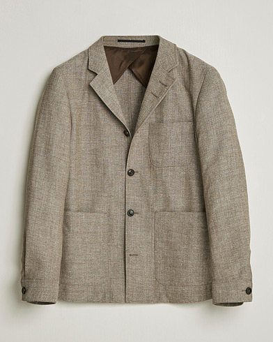Tiger of Sweden Harrison Wool/Linen Blazer Sawgrass Brown – Brown
