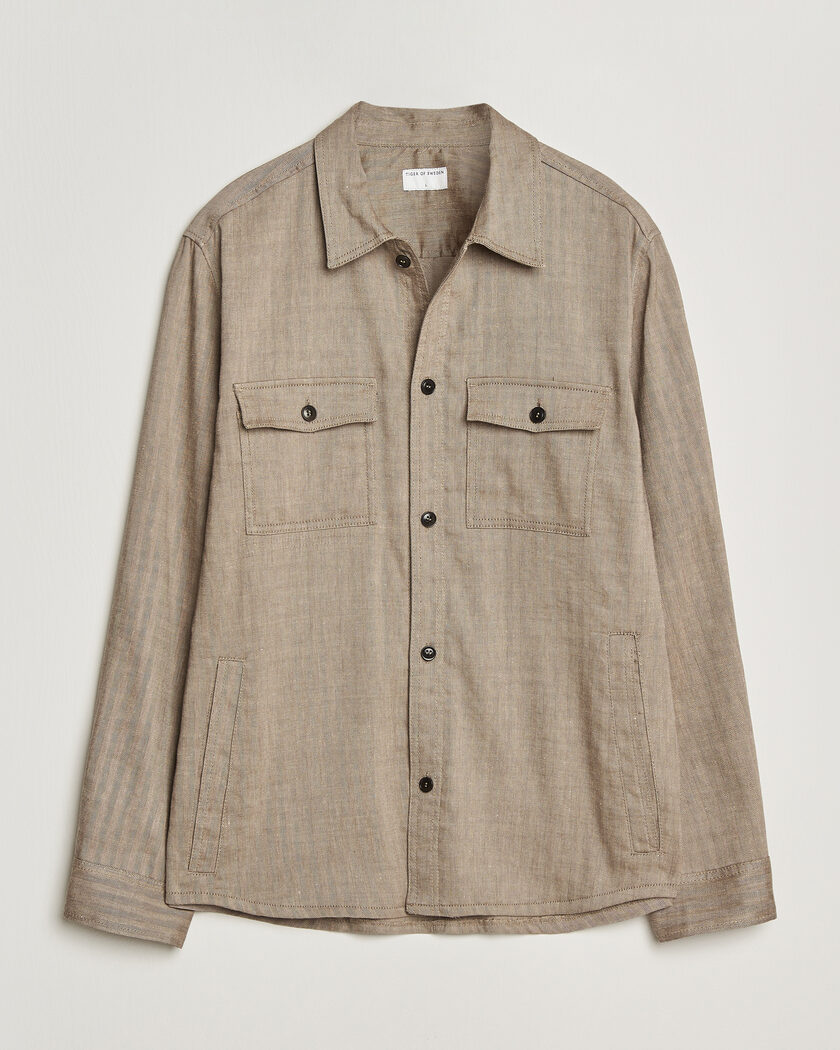 C.P. Company Cotton Rip Stop Overshirt Green at CareOfCarl.com