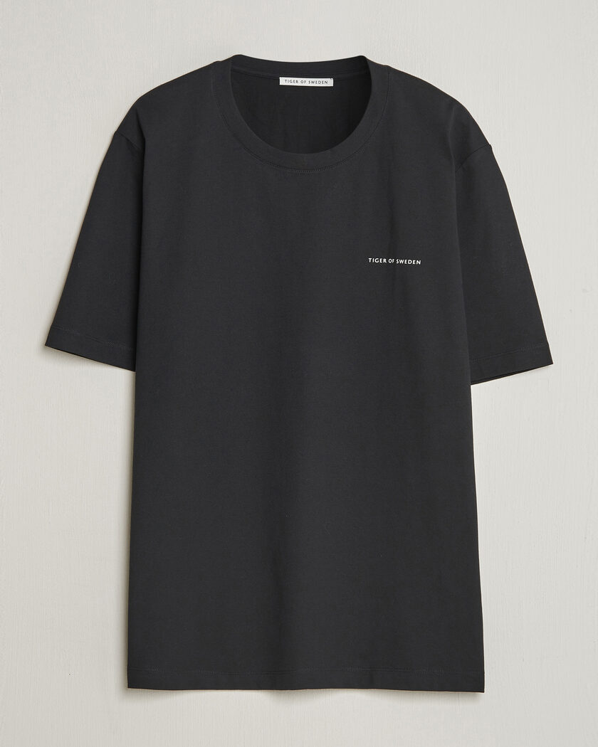 Zimmerli of Switzerland Mercerized Cotton Crew Neck T-Shirt Black