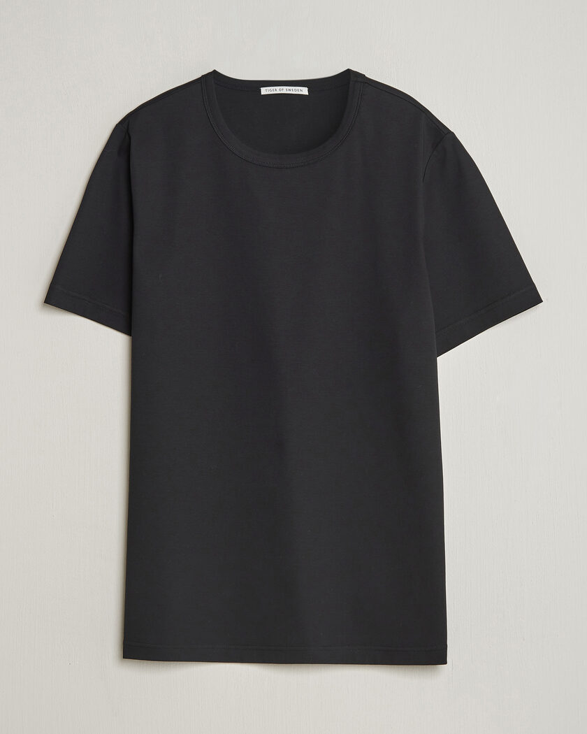 Zimmerli of Switzerland Pure Comfort Crew Neck T-shirt Black at