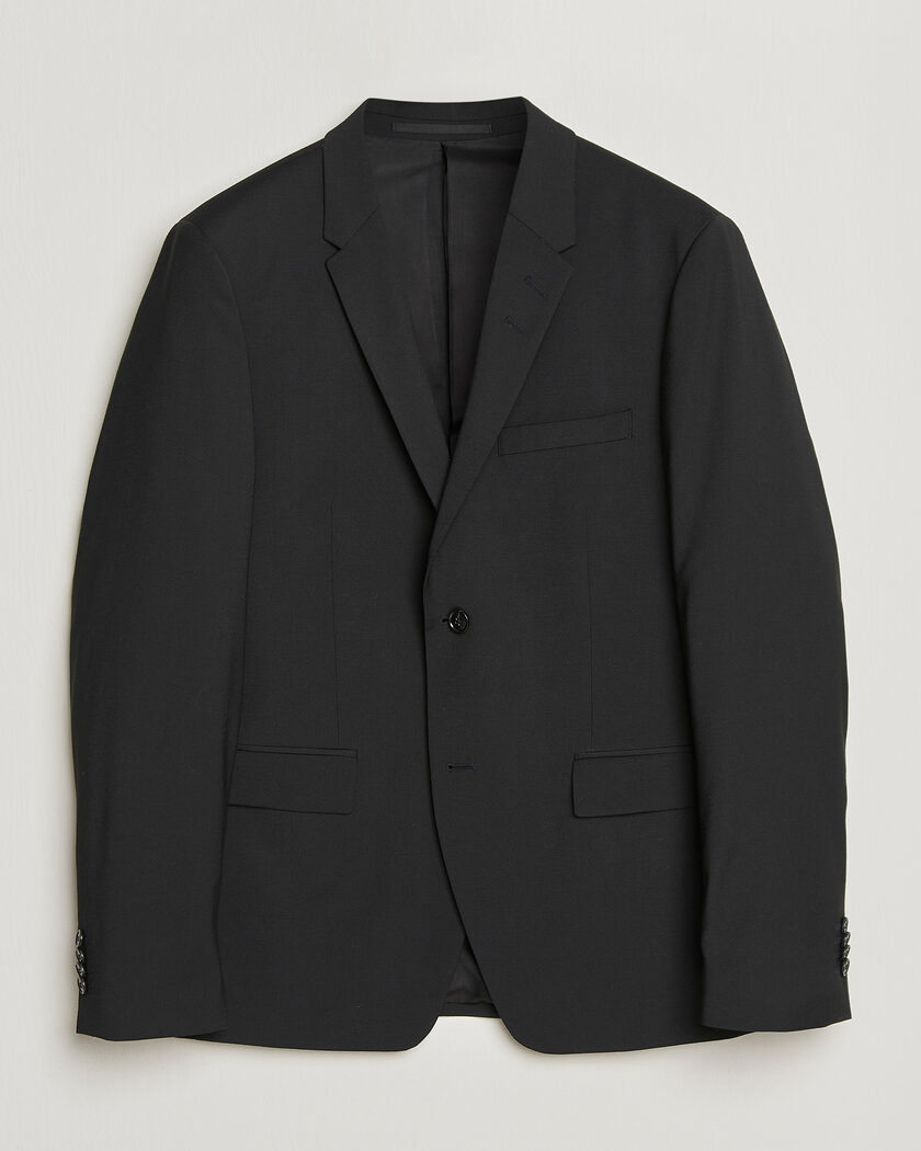 Sunflower Double Breasted Wool Blazer Black at CareOfCarl.com