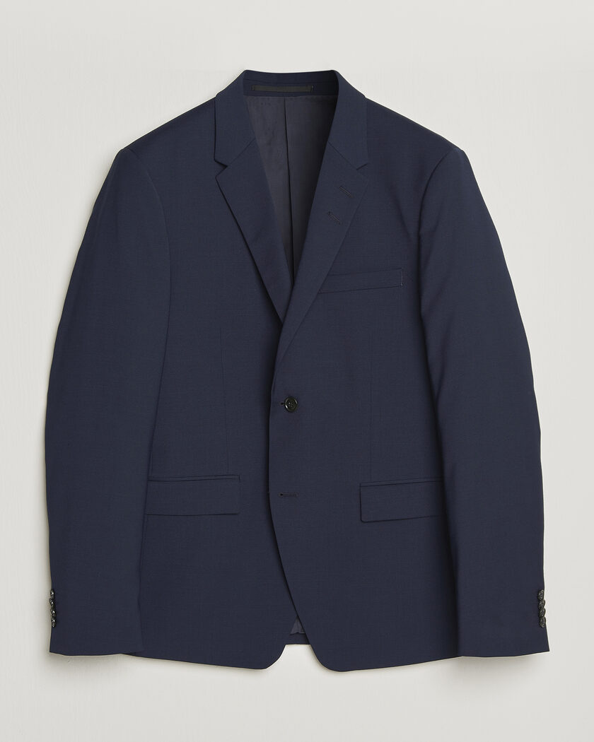 トップス LARDINI wool cotton nayv best Lardini Two Button Wool Blazer Navy at CareOfCarl.com