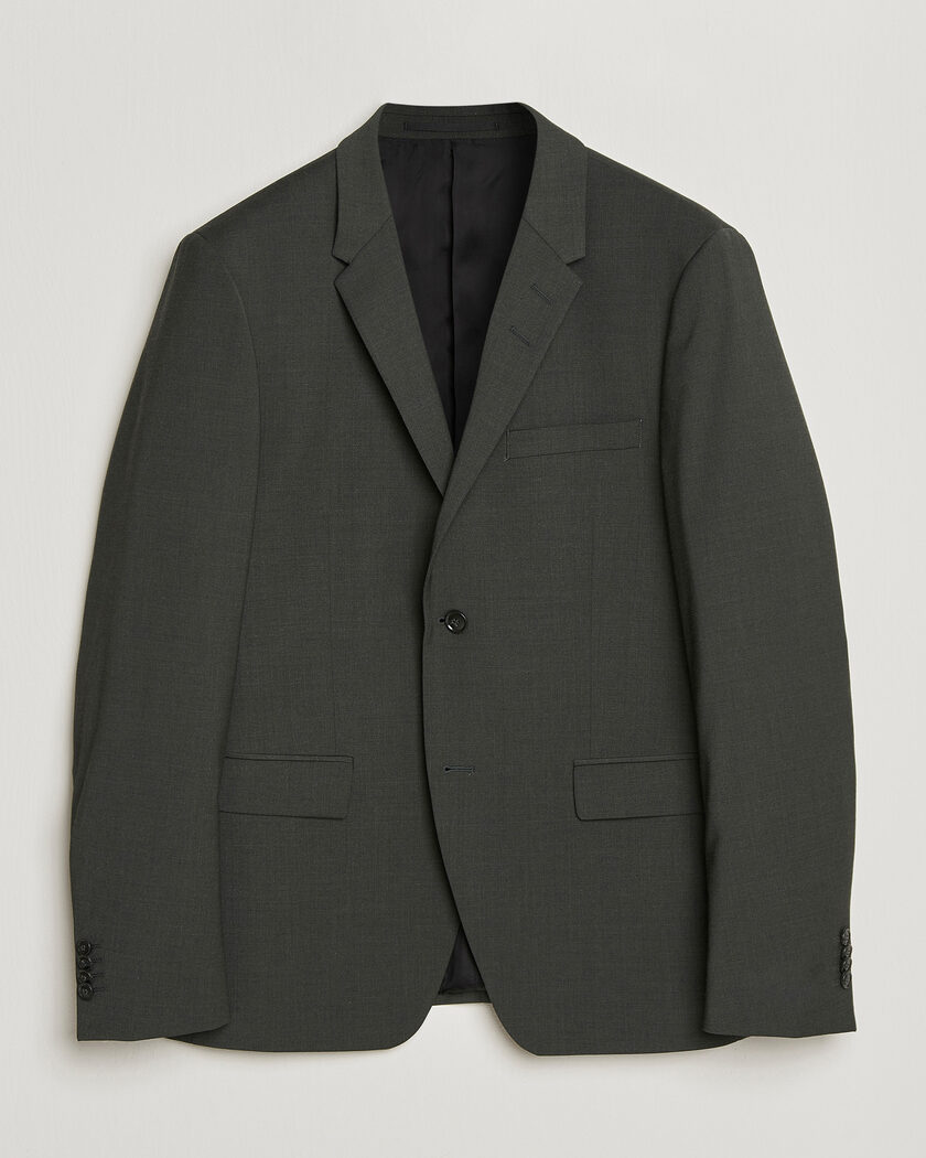 Tiger of Sweden Jamie Wool Travel Suit Blazer Olive Extreme – Green