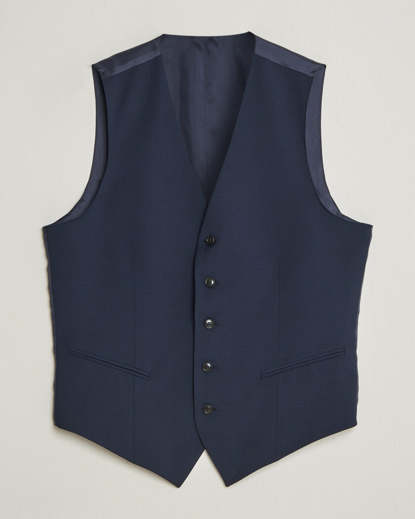 Tiger of Sweden Wayde Wool Travel Waistcoat Olive Extreme at
