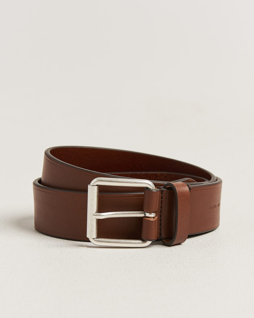 Tiger of Sweden Labori Leather Belt Dark Brown – Brown
