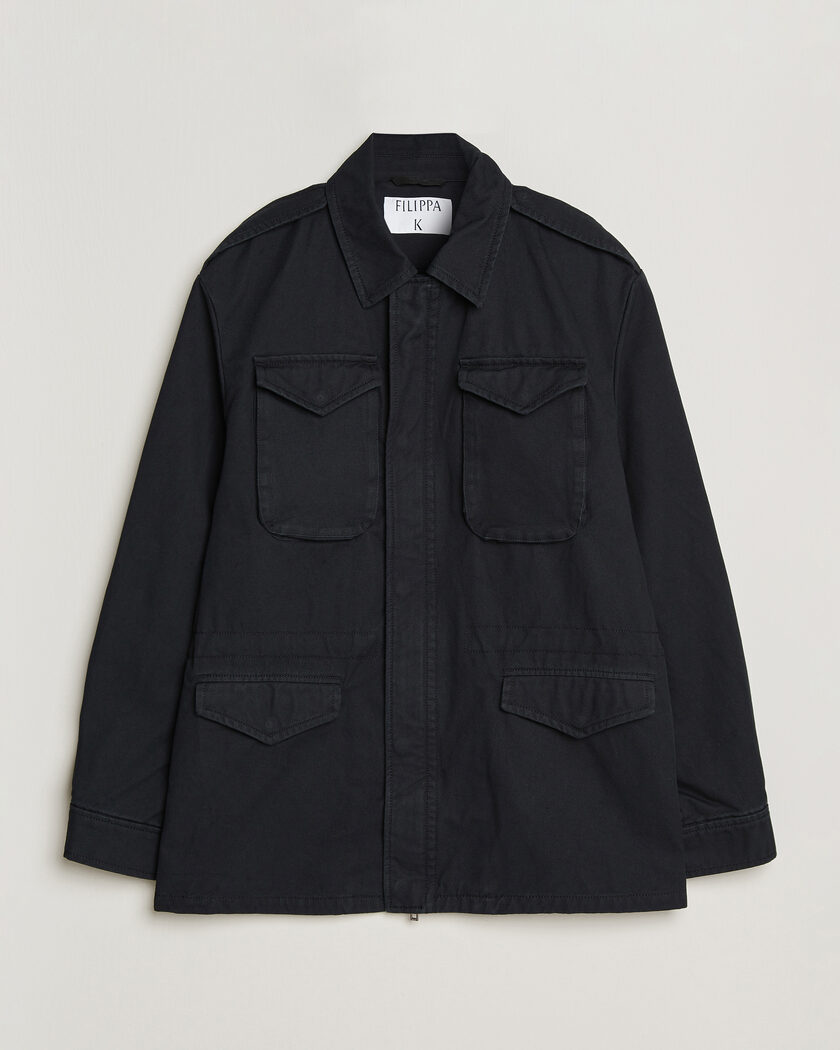 Filippa K Cotton Field Jacket Black – Black
