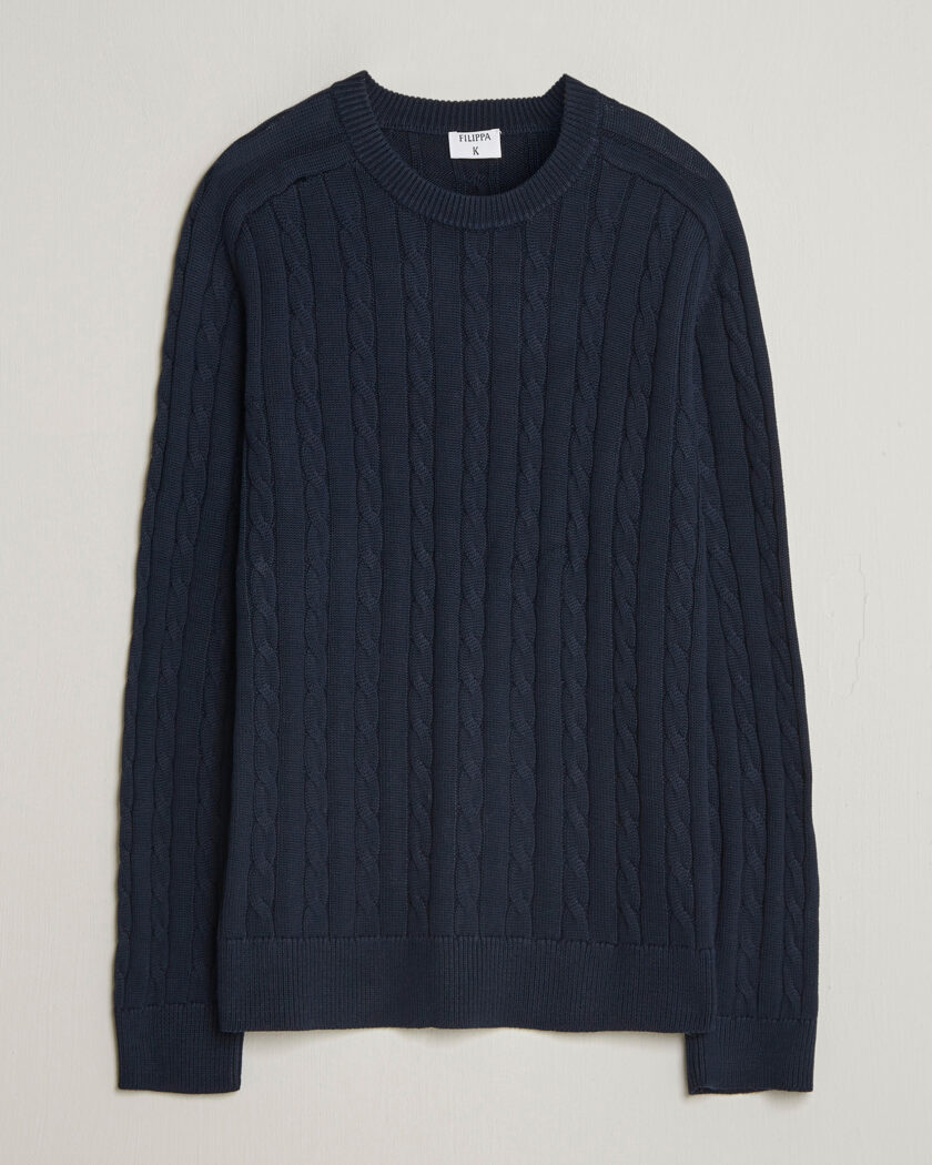 Harley Of Scotland Brushed Supersoft Lambswool Crewneck Coffee at
