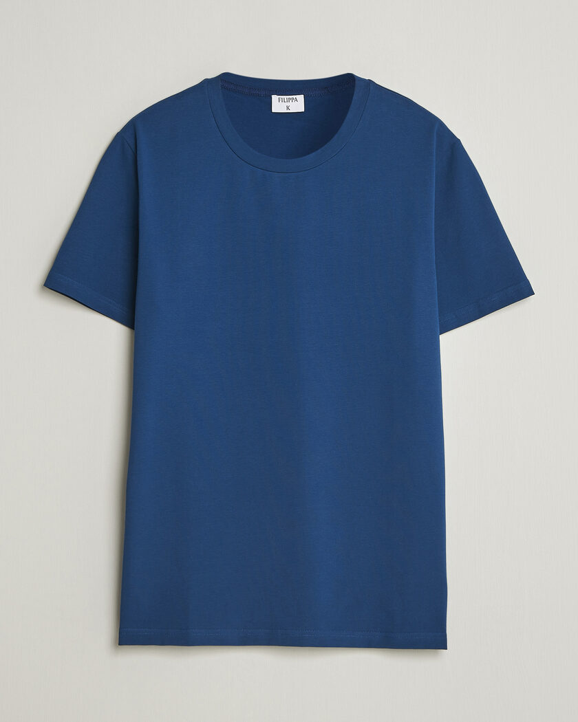 Filippa K Soft Lycra T-Shirt Night Teal – Blue