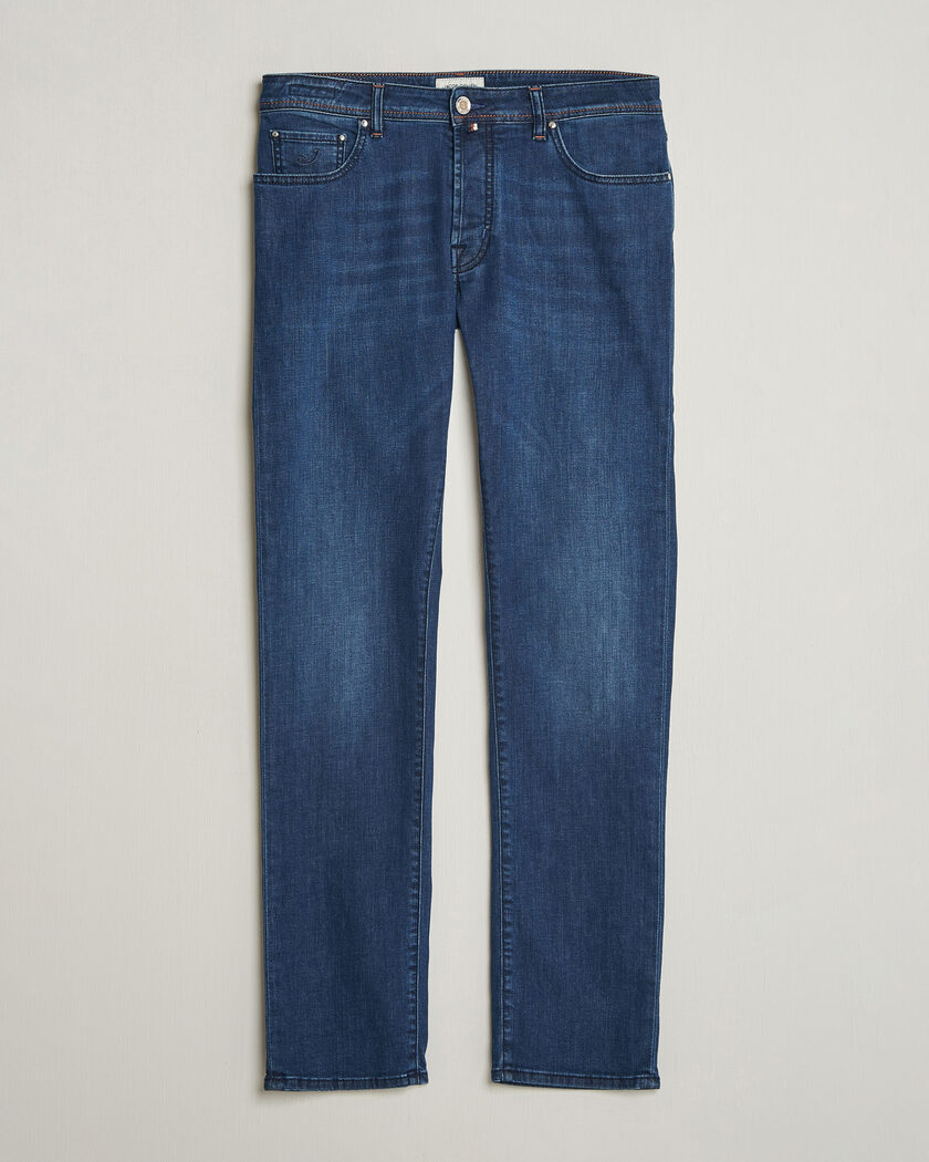 Brunello Cucinelli Traditional Fit Jeans Dark Blue Wash at