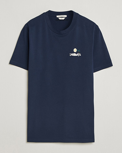 Thom Browne Relaxed Fit T-Shirt Navy at CareOfCarl.com