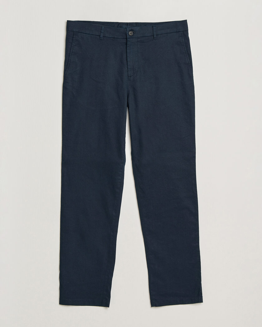 J.Lindeberg Logan Stretch Linen Pants JL Navy – Blue