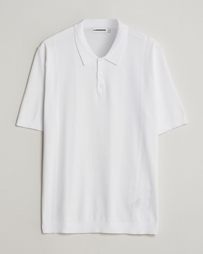 BEAMS PLUS Short Sleeve Cable Polo Off White at CareOfCarl.com