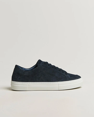 J.Lindeberg Art Signature Suede Sneaker JL Navy – Blue