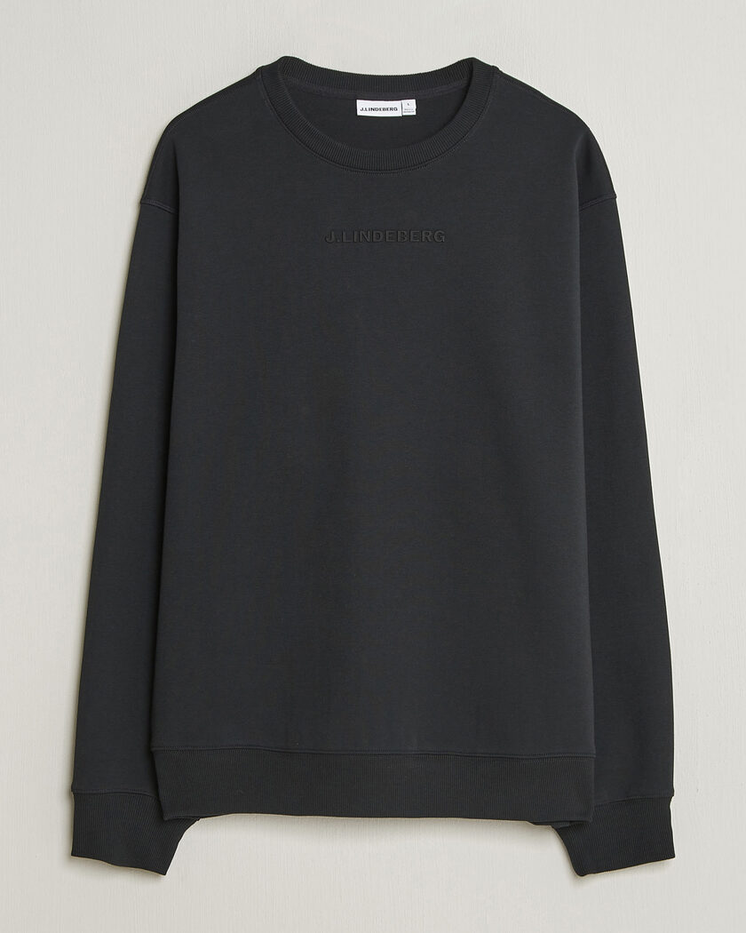 J.Lindeberg Club Crew Neck Black – Black