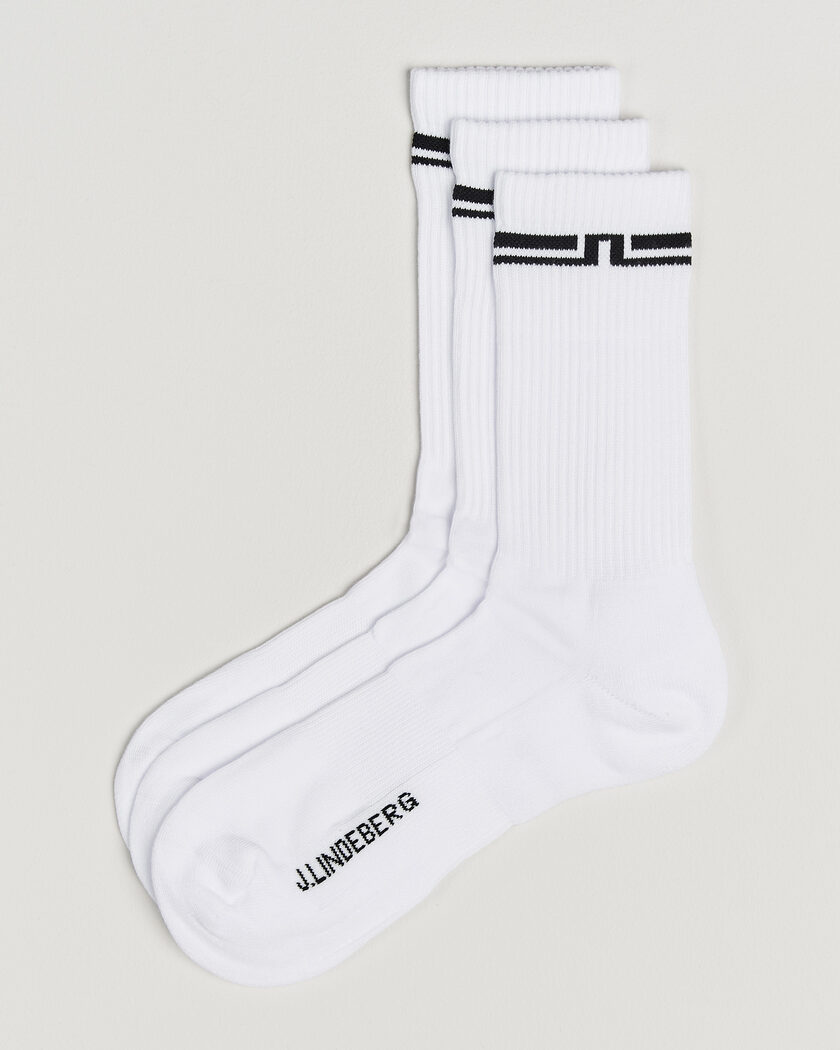 J.Lindeberg Johnson 3-Pack Socks White – White