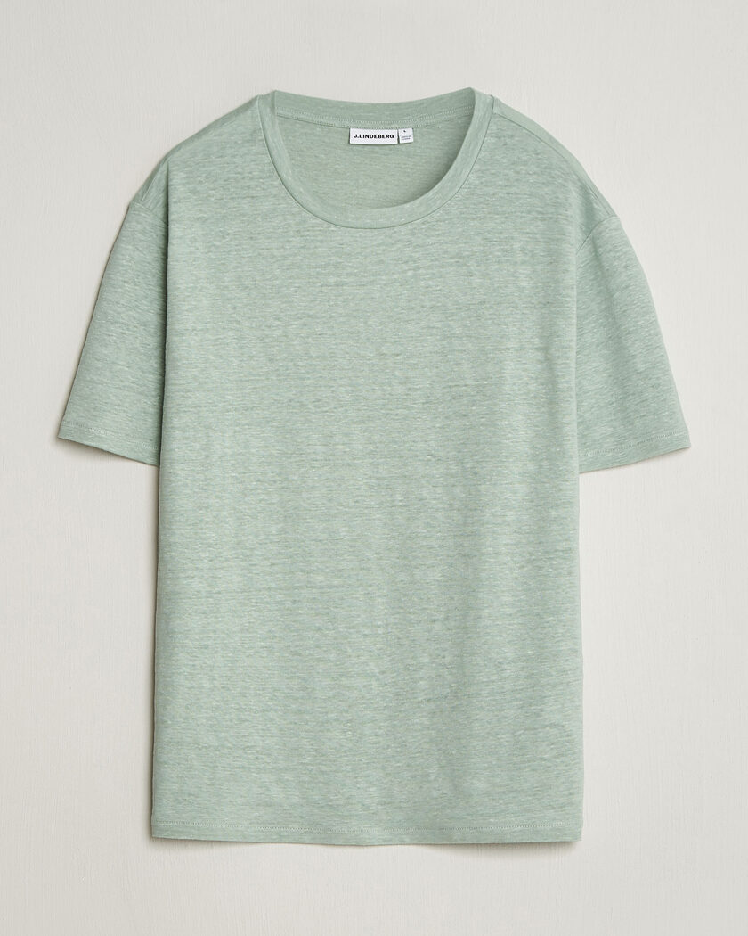 J.Lindeberg Coma Linen T-Shirt Jadeite – Green