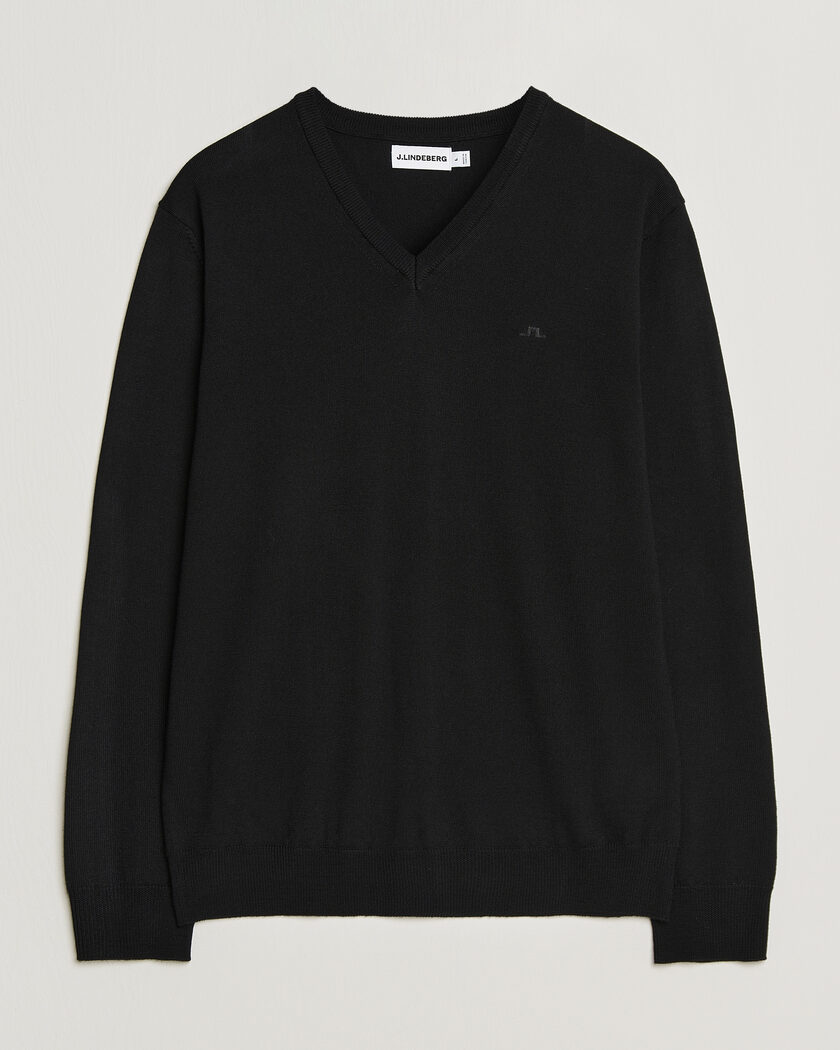 POLO RALPH LAUREN 未着 BLACK PIMAcottonニット Polo Ralph Lauren Pima Cotton V-neck Pullover Polo Black at