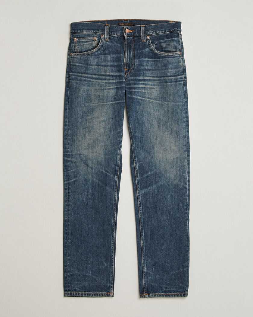 Nudie Jeans Gritty Jackson Jeans Dry Dusk Selvage at CareOfCarl.com